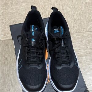 Timberland Black and Blue Safety Toe Shoes New